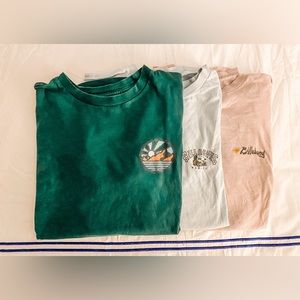 LOT of 3 GREAT used condition Men’s Billabong LARGE Cotton T-shirts